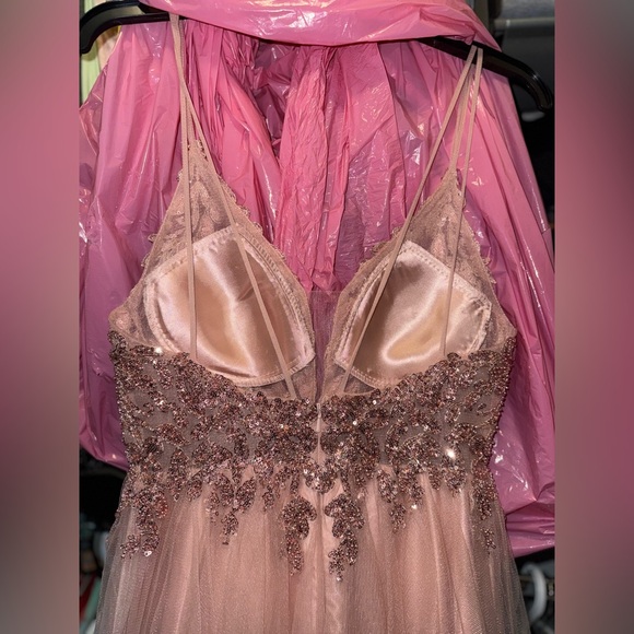 Blush, pink formal gown - Picture 4 of 5